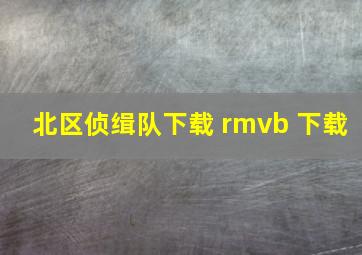 北区侦缉队下载 rmvb 下载